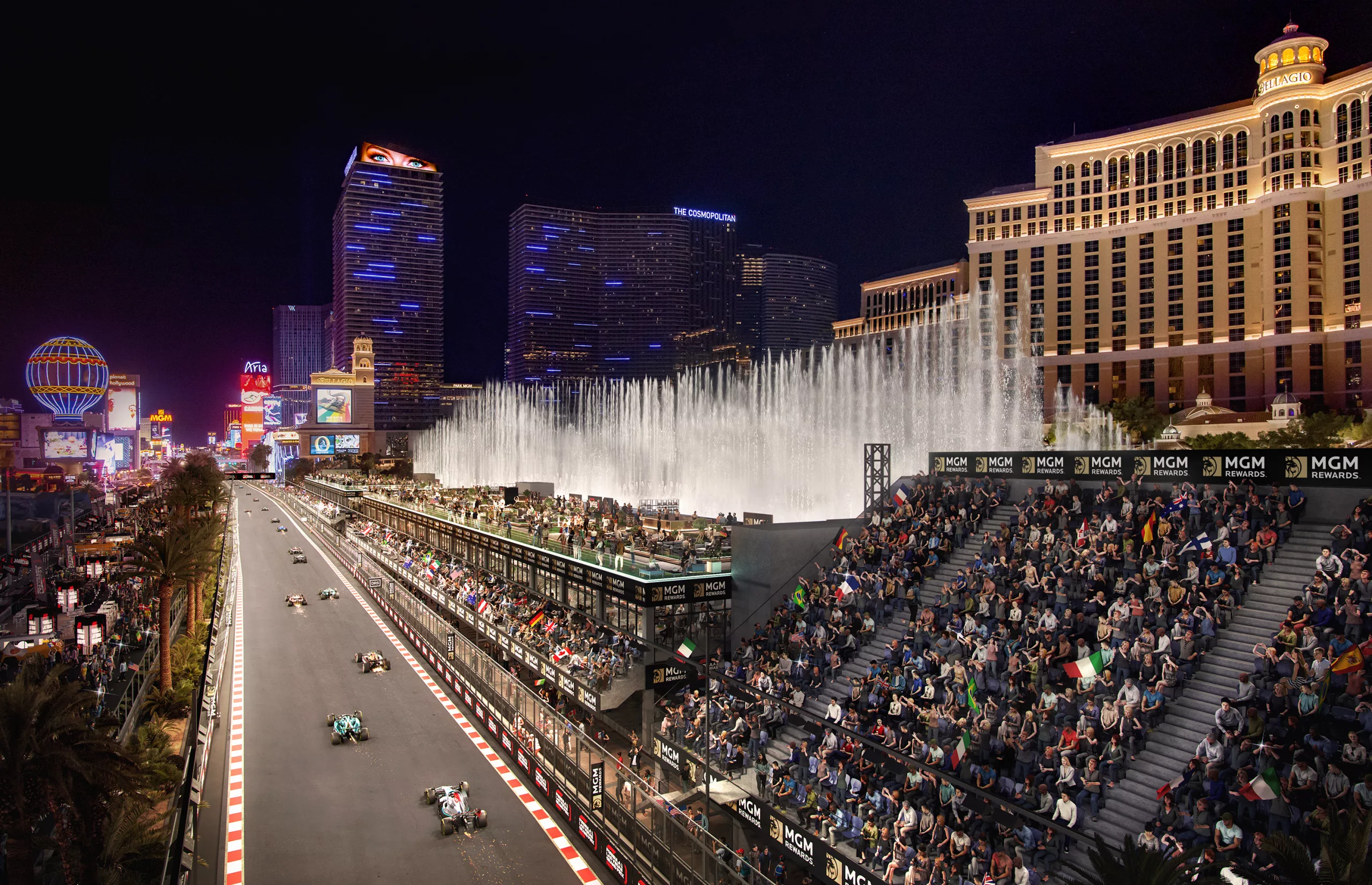 MGM Resorts International Launches Luxury Bellagio Fountain Club for F1